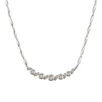 Collana Idee Preziose dal 1987 Donna in Oro bianco Diamante IP.CK18B/27D